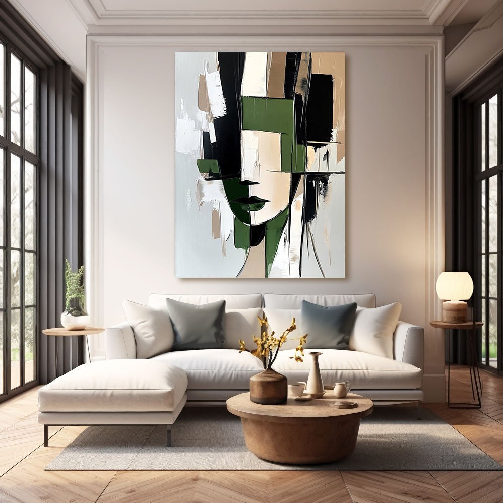 Abstract Painting "Ombre Silencieus” - nukeart