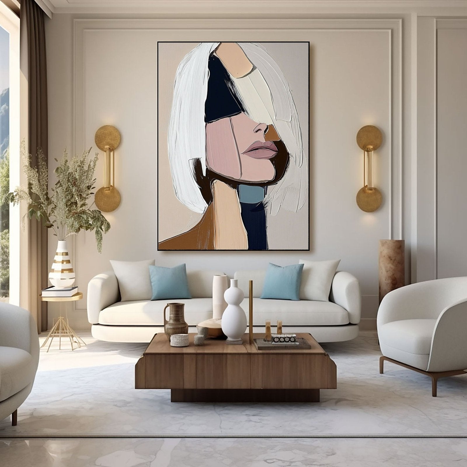 Abstract Painting "Ombres Murmurantes” - nukeart