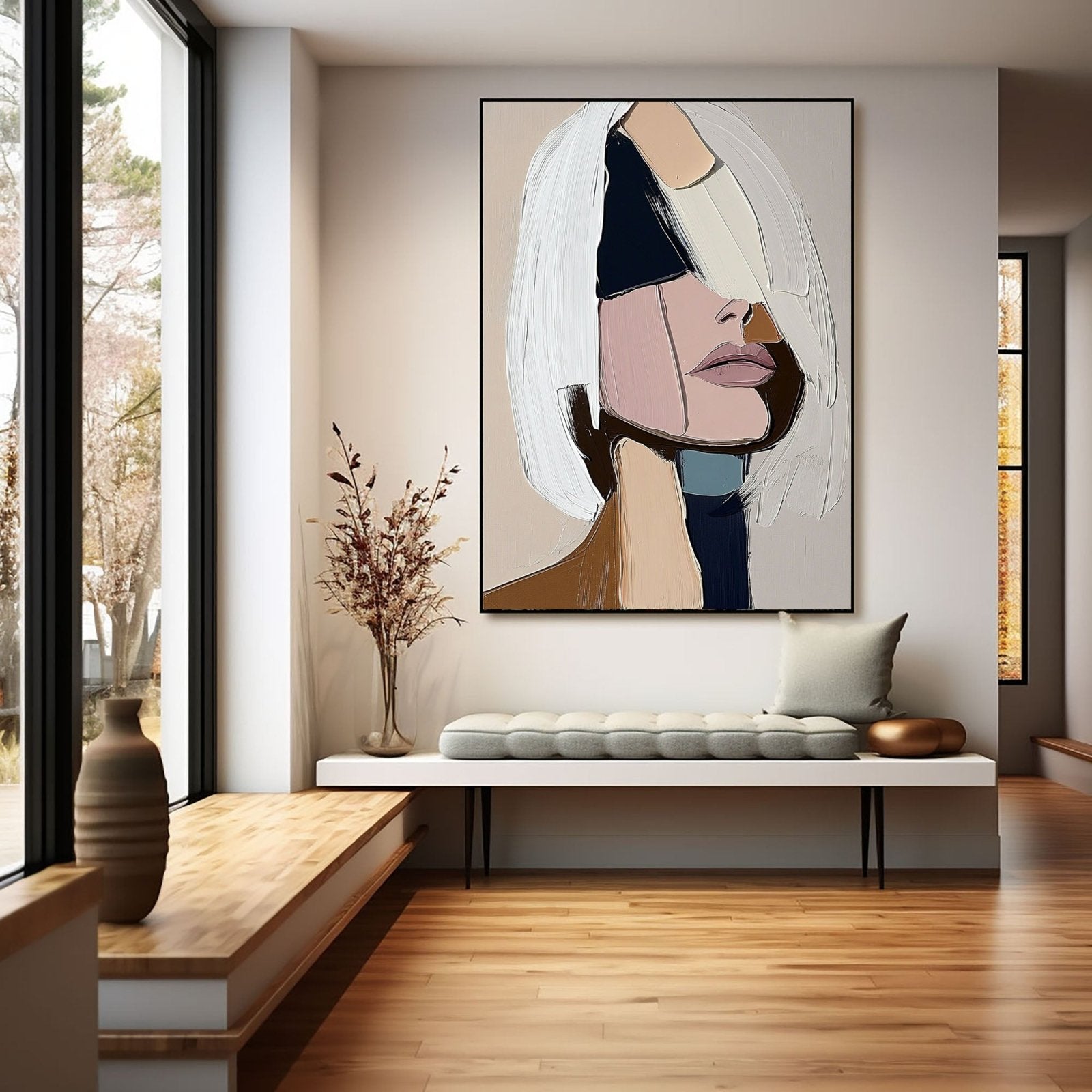 Abstract Painting "Ombres Murmurantes” - nukeart