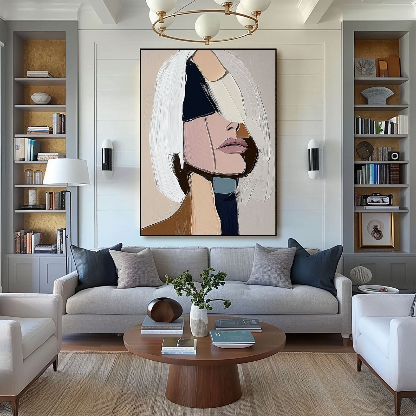 Abstract Painting "Ombres Murmurantes” - nukeart