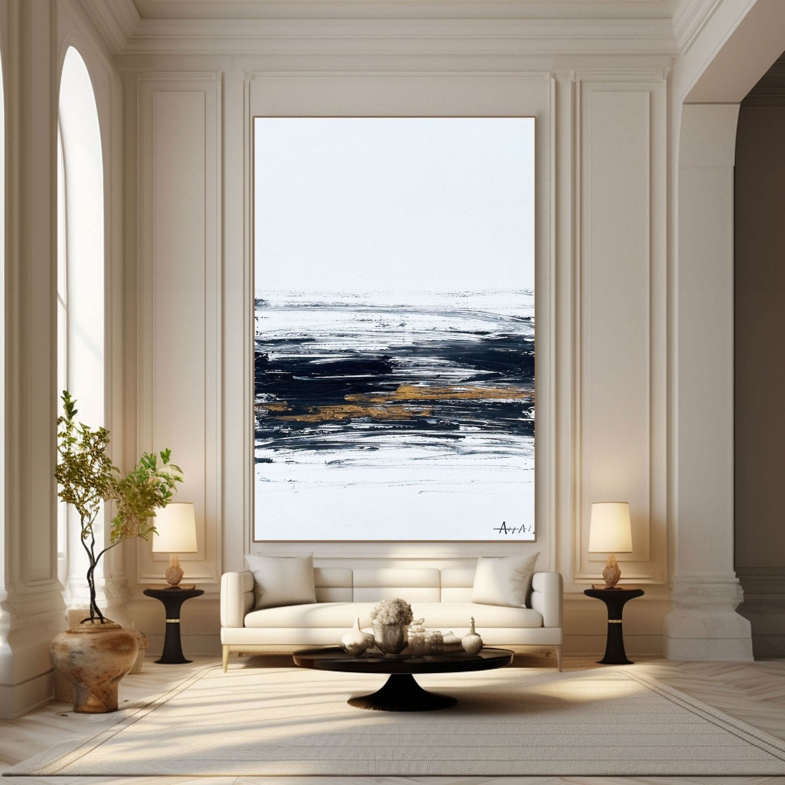Abstract Painting "Övergångens Konst” - nukeart