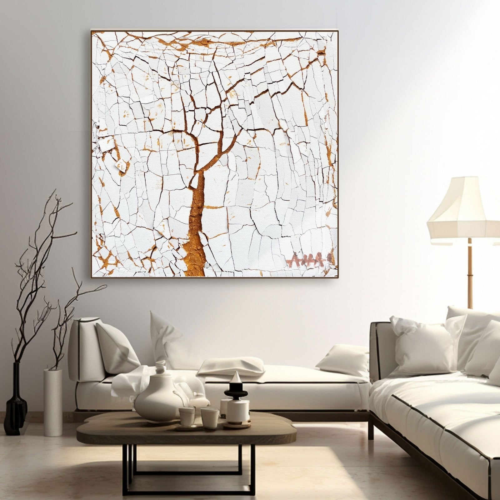 Abstract Painting "Pęknięcia Nadziei” - nukeart