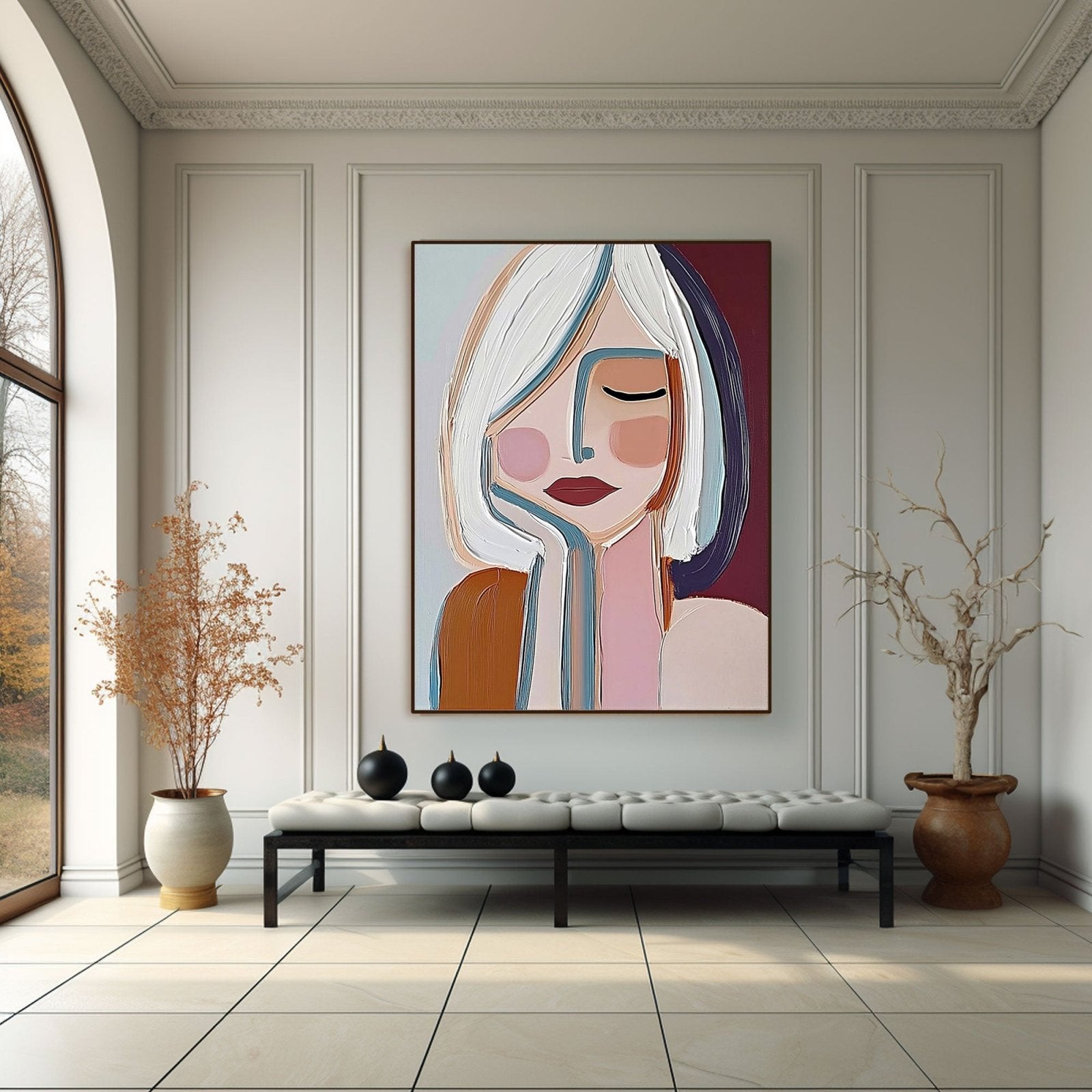 Abstract Painting "Pensée Paisible” - nukeart