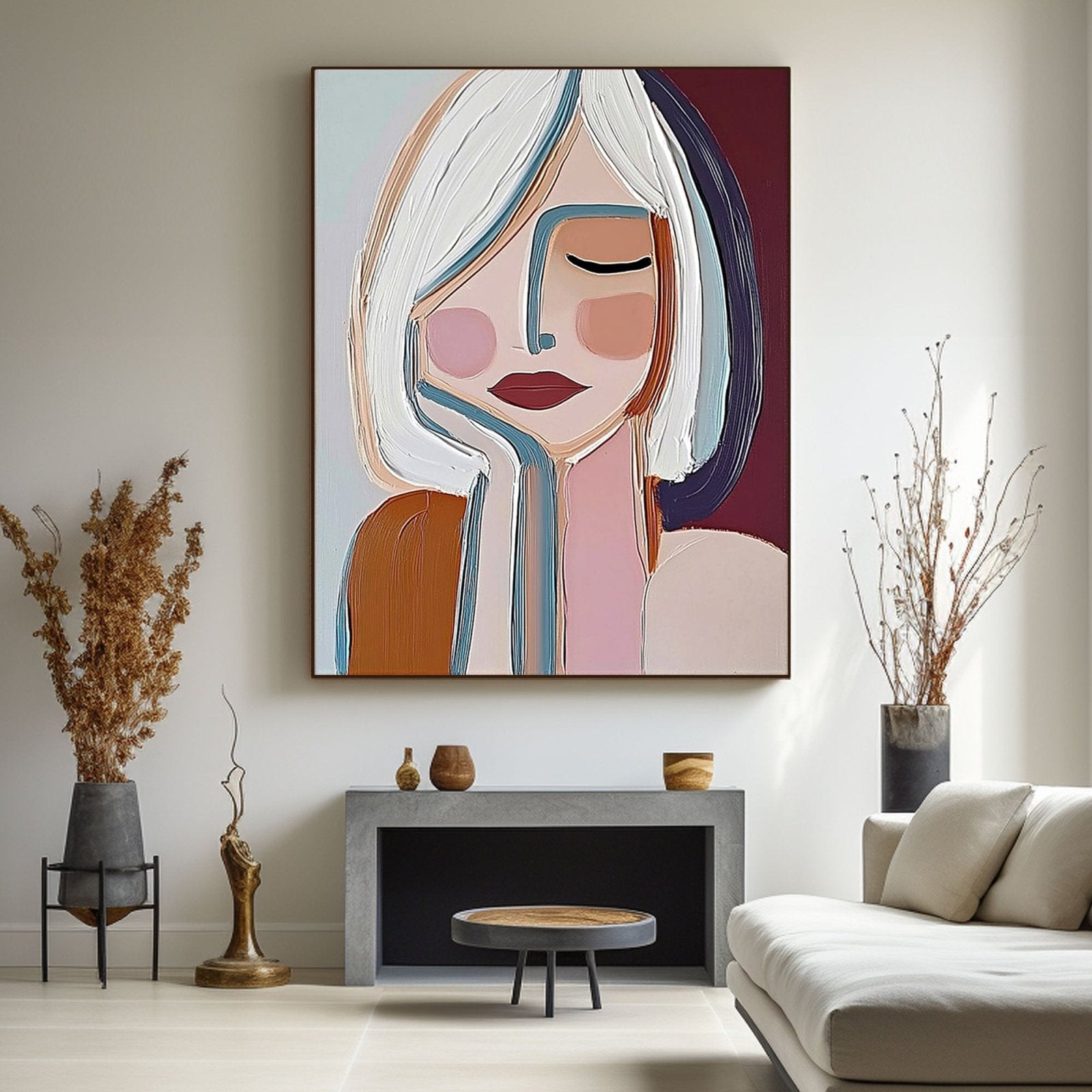 Abstract Painting "Pensée Paisible” - nukeart