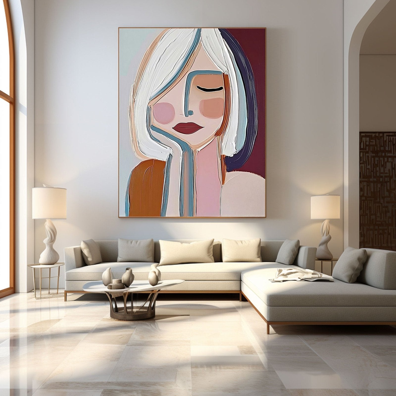Abstract Painting "Pensée Paisible” - nukeart