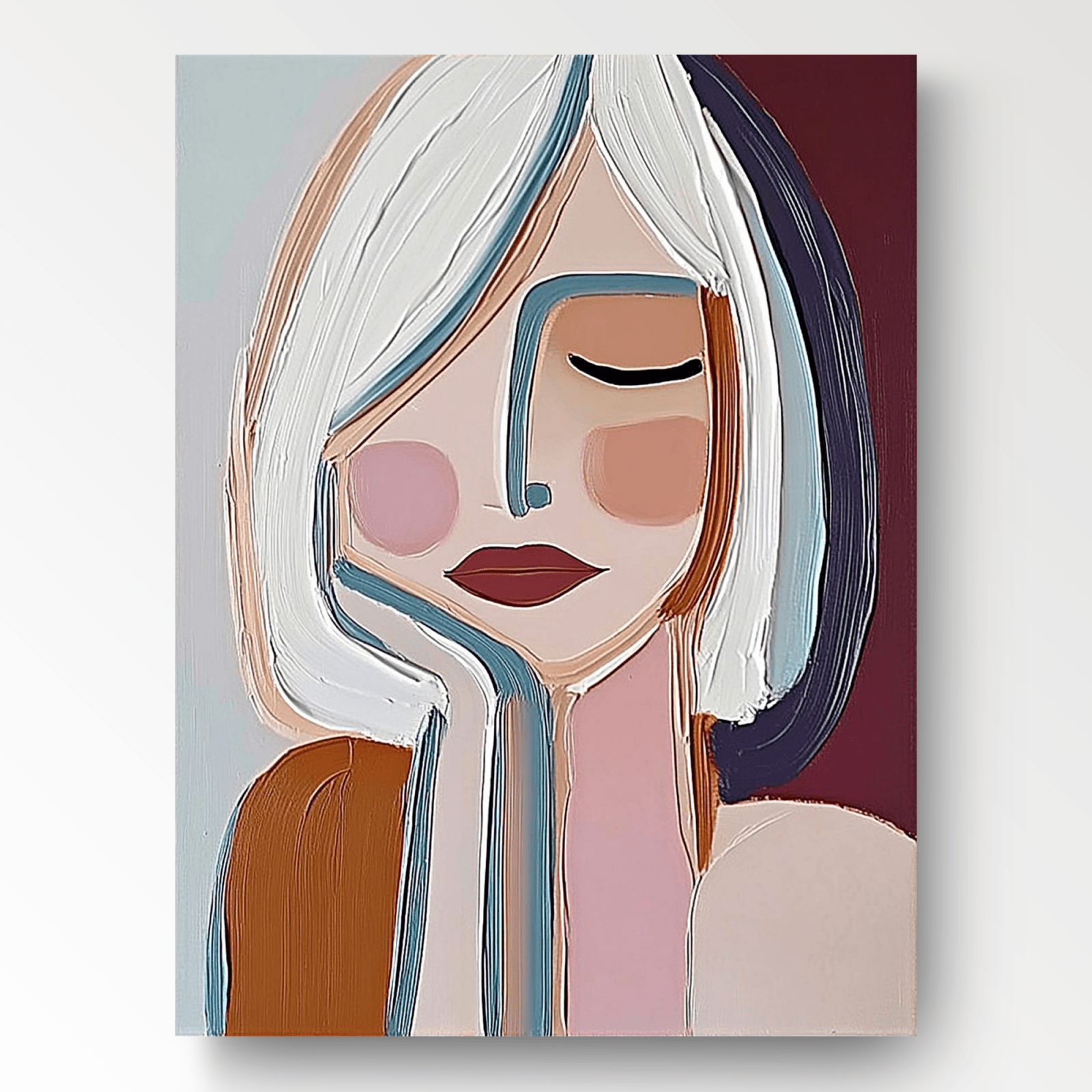 Abstract Painting "Pensée Paisible” - nukeart