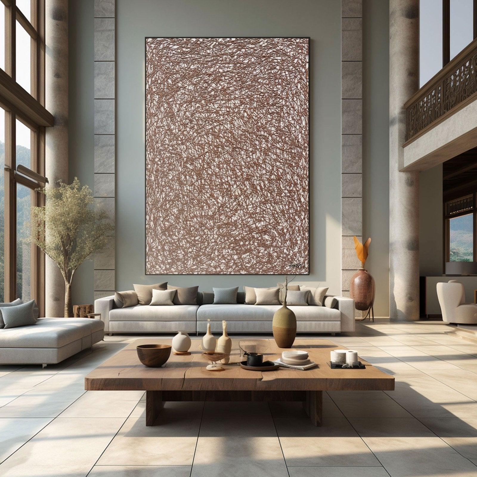 Abstract Painting "Pętelki Myśli” - nukeart