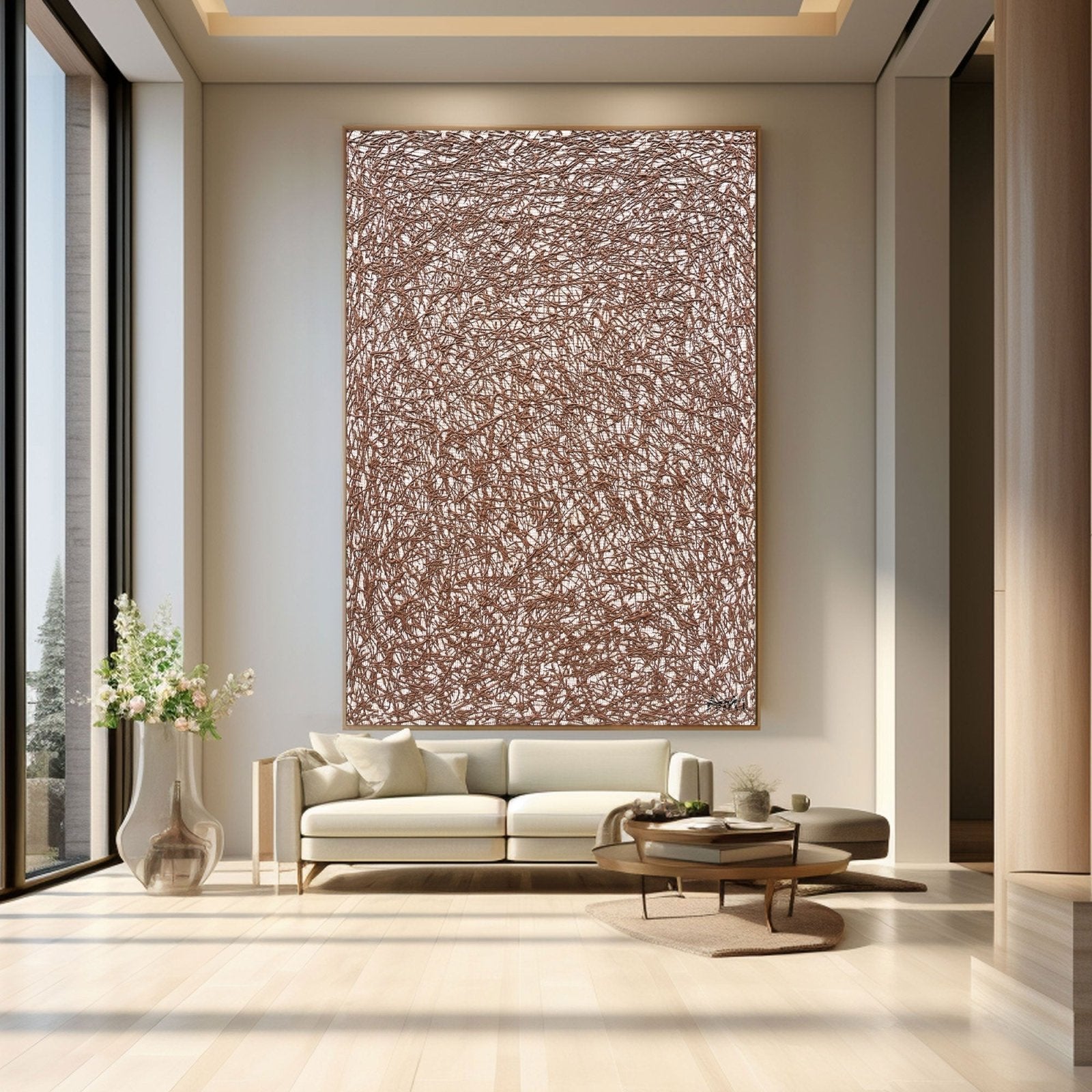 Abstract Painting "Pętelki Myśli” - nukeart