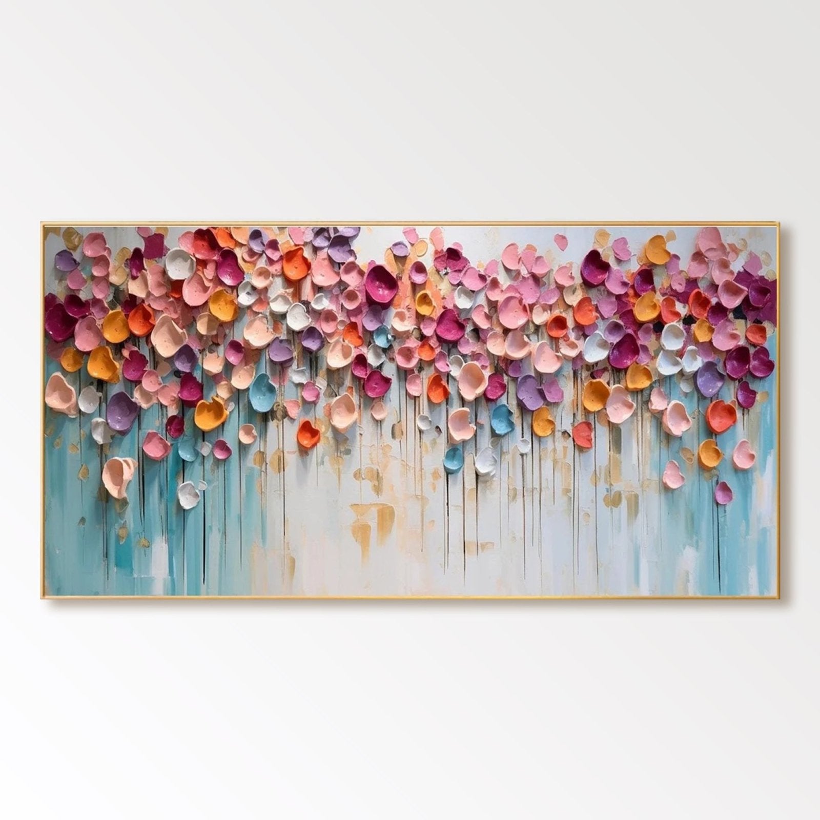 Abstract Painting "Pluie Florale" - nukeart