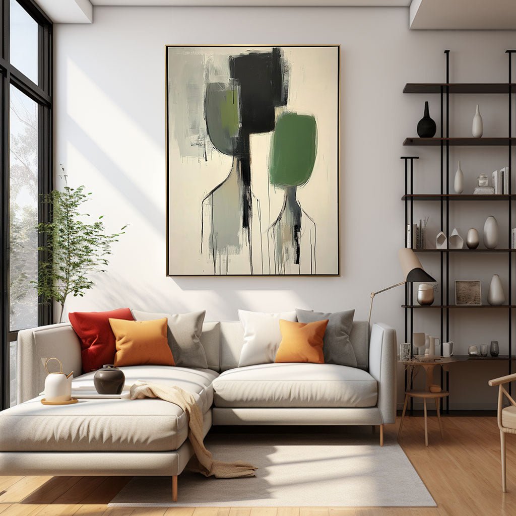 Abstract Painting "Présence Absente” - nukeart