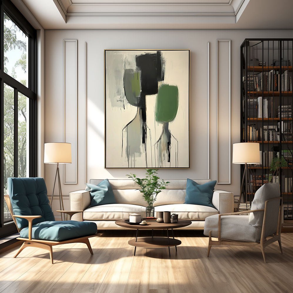 Abstract Painting "Présence Absente” - nukeart