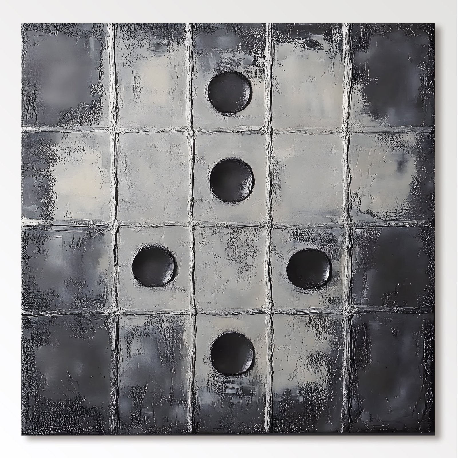 Abstract Painting "Przerwy i Układy” - nukeart