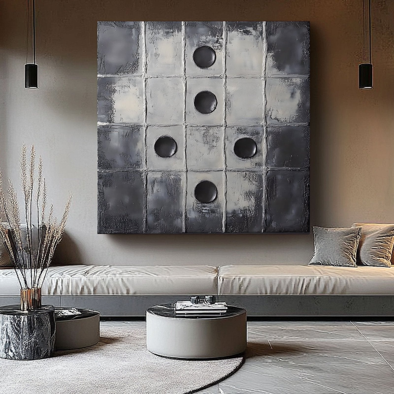 Abstract Painting "Przerwy i Układy” - nukeart