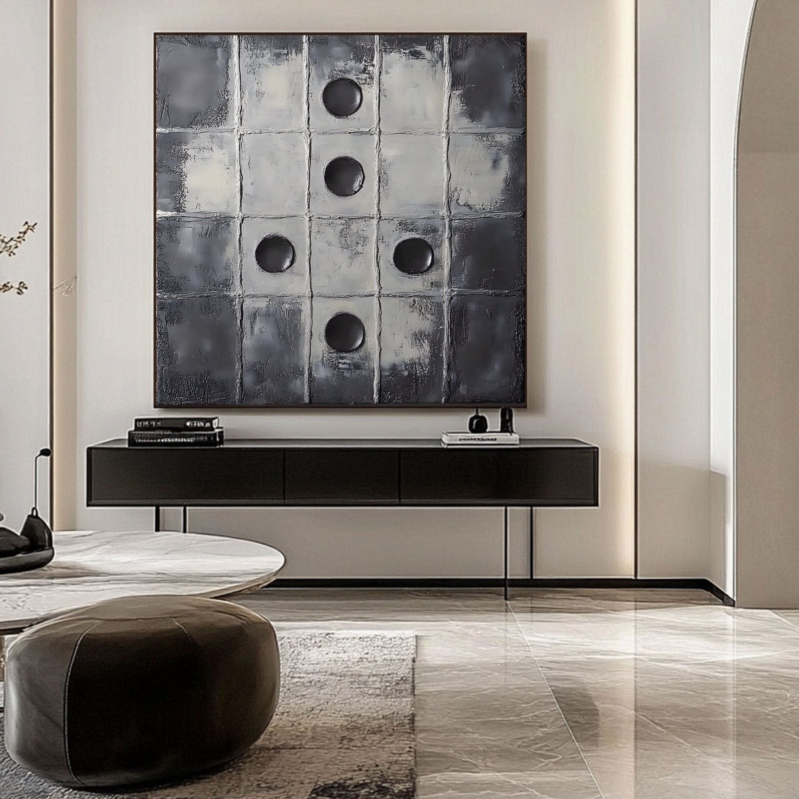 Abstract Painting "Przerwy i Układy” - nukeart