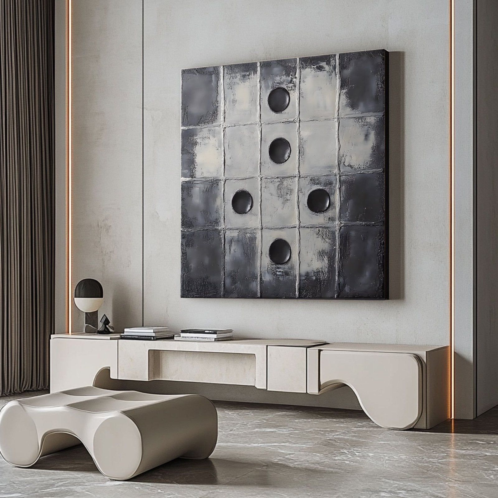 Abstract Painting "Przerwy i Układy” - nukeart