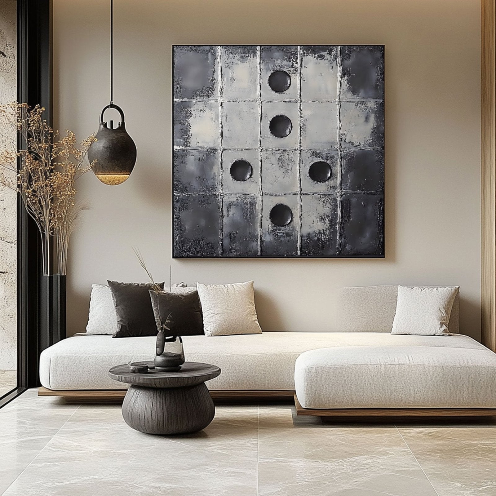 Abstract Painting "Przerwy i Układy” - nukeart