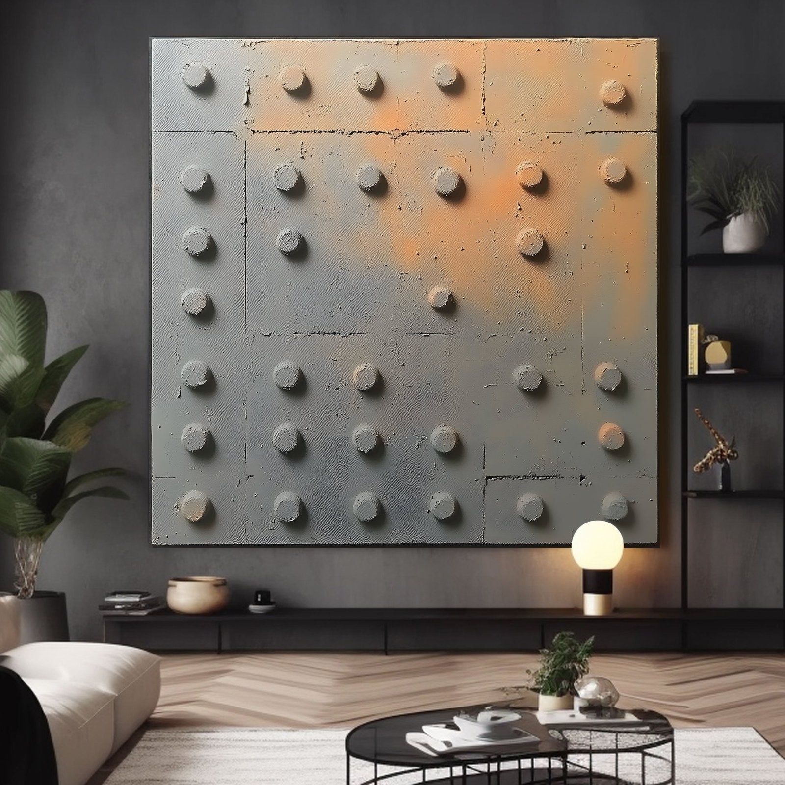 Abstract Painting "Puntos Industriales” - nukeart