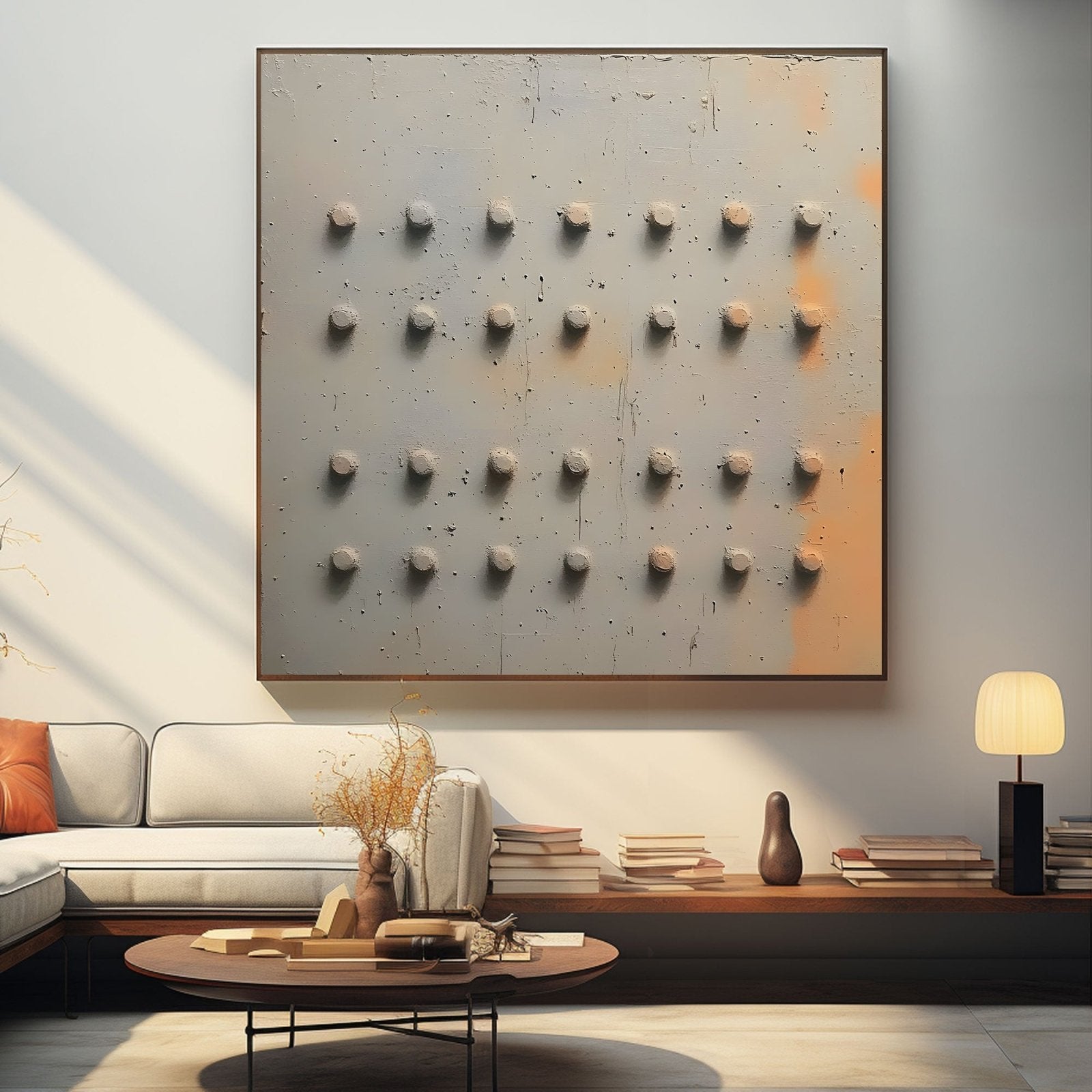 Abstract Painting "Puntos Metálicos” - nukeart