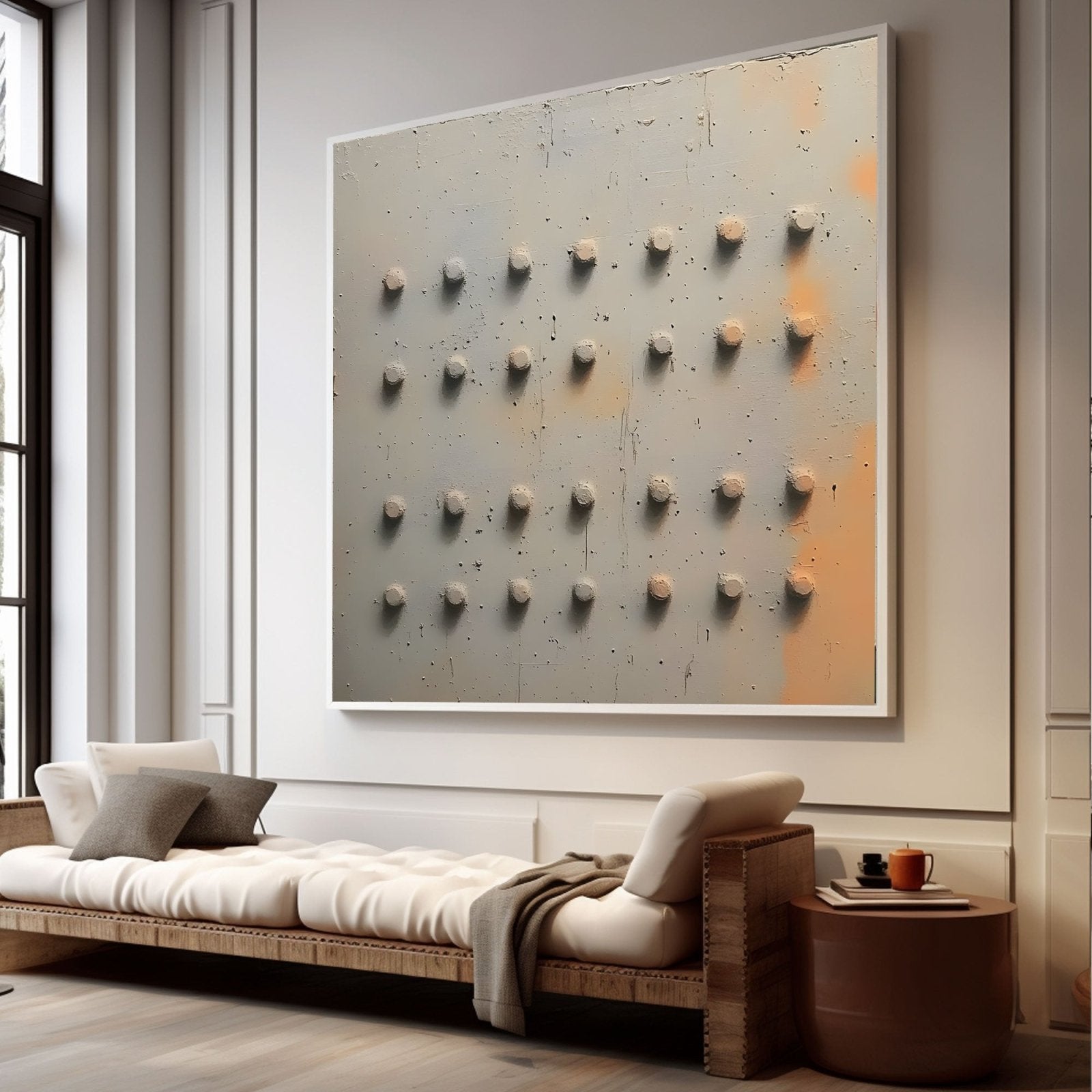 Abstract Painting "Puntos Metálicos” - nukeart