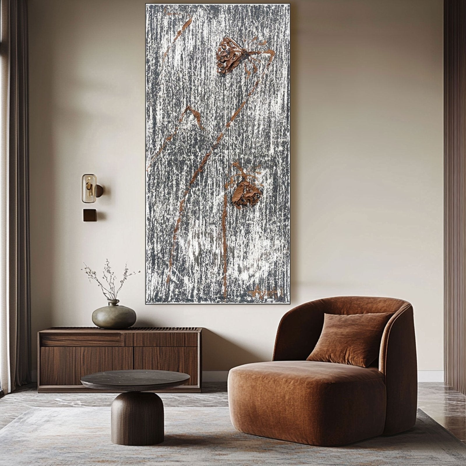 Abstract Painting "Recordatorio del Tiempo" - nukeart