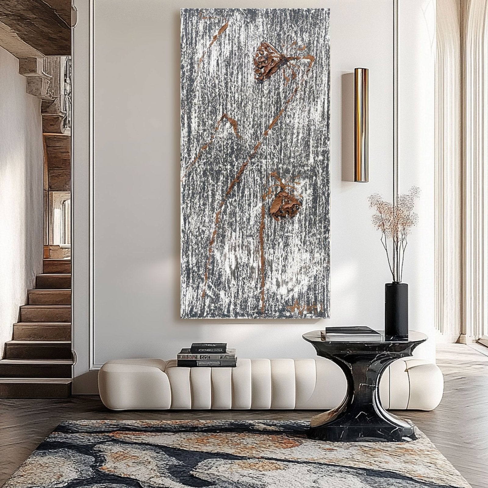Abstract Painting "Recordatorio del Tiempo" - nukeart
