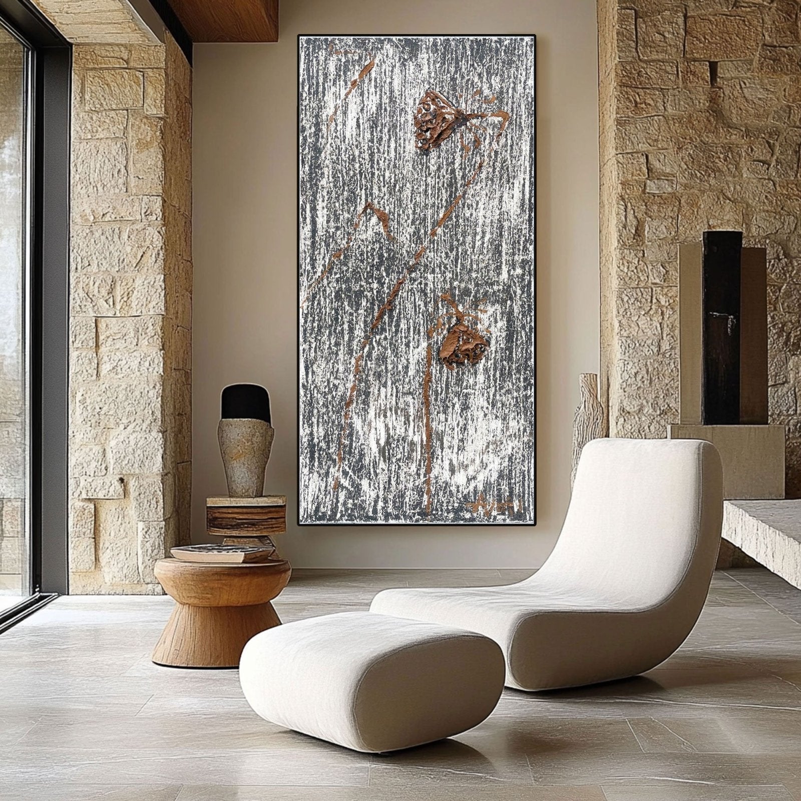 Abstract Painting "Recordatorio del Tiempo" - nukeart