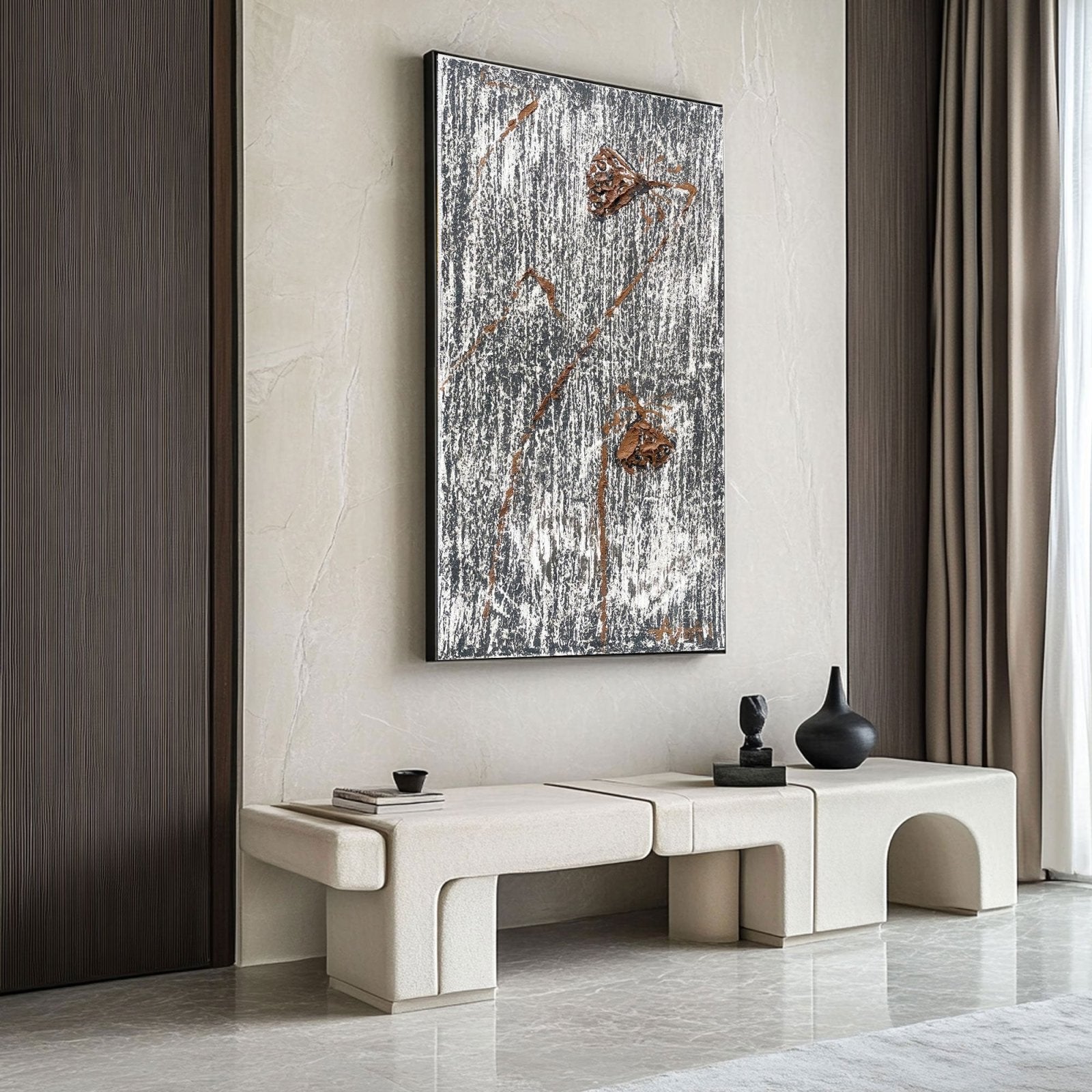 Abstract Painting "Recordatorio del Tiempo" - nukeart