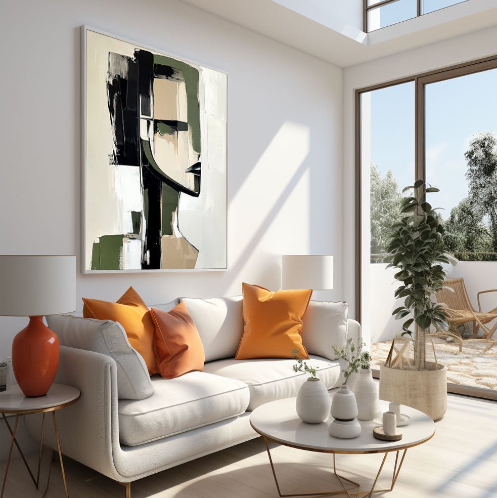 Abstract Painting "Reflet Brisé” - nukeart