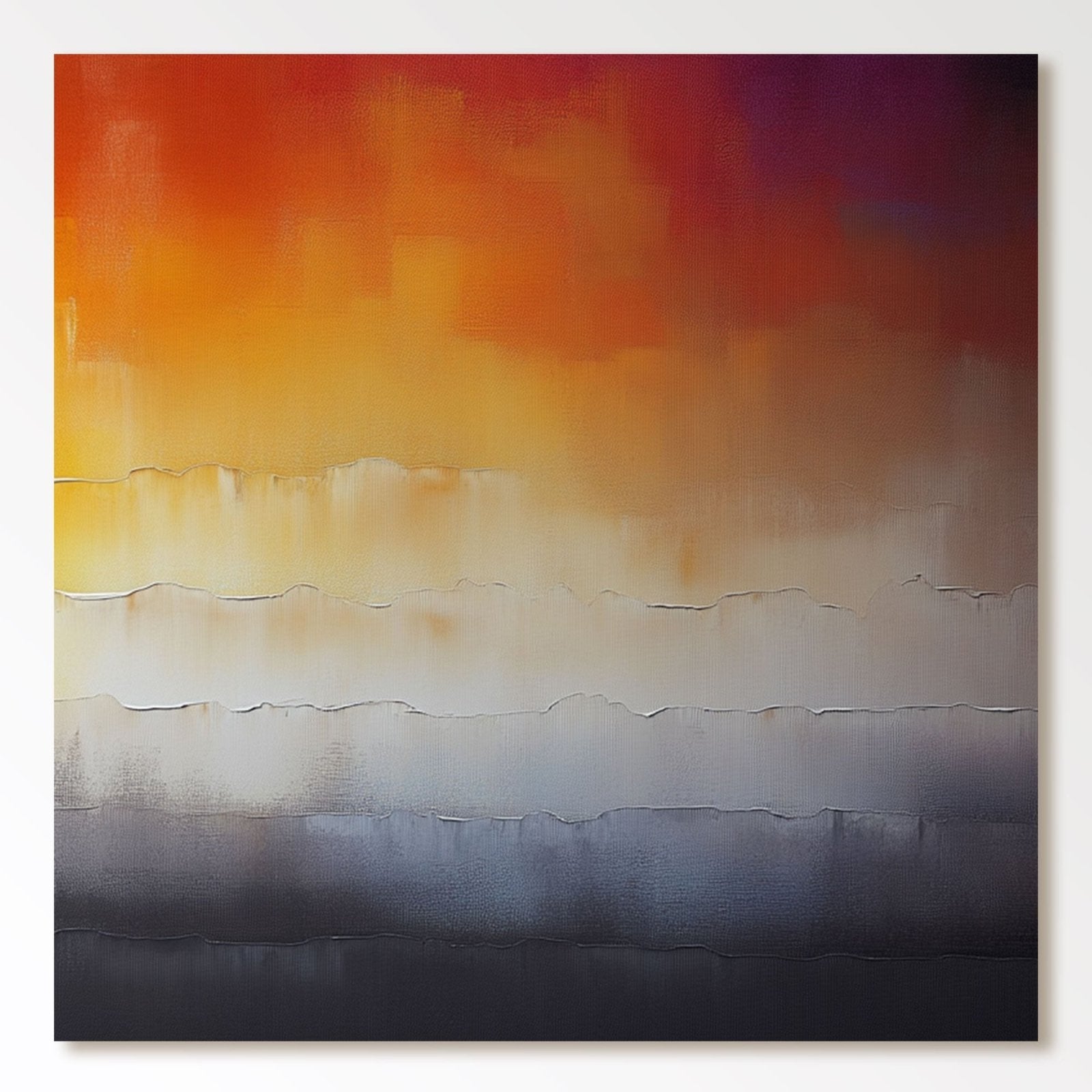 Abstract Painting "Reflets d'Automne" - nukeart