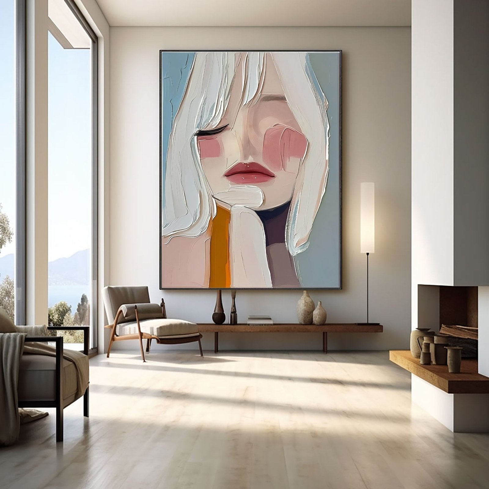 Abstract Painting "Réflexion Douce” - nukeart
