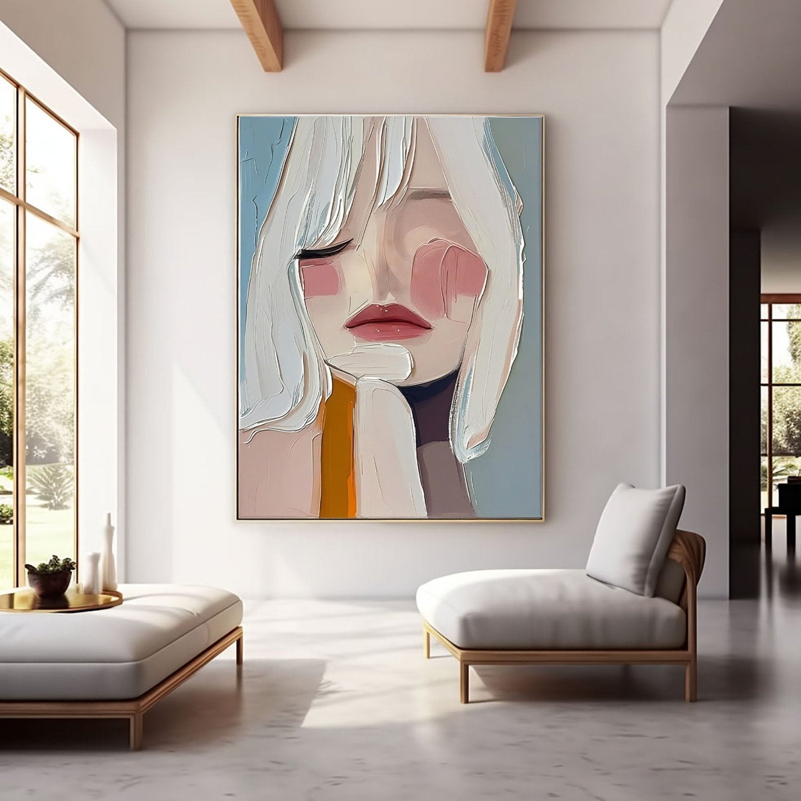 Abstract Painting "Réflexion Douce” - nukeart