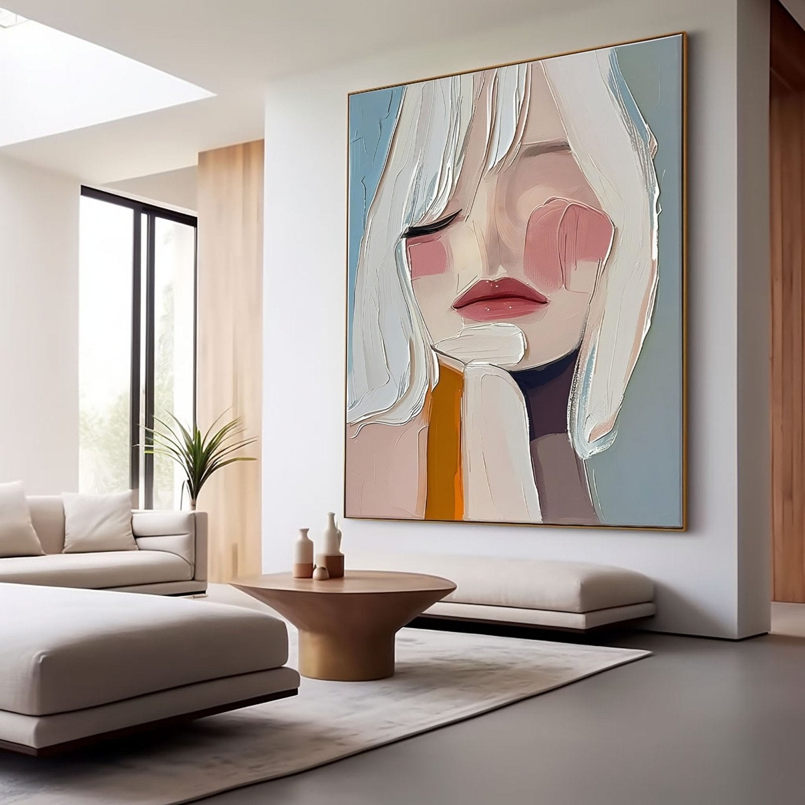 Abstract Painting "Réflexion Douce” - nukeart