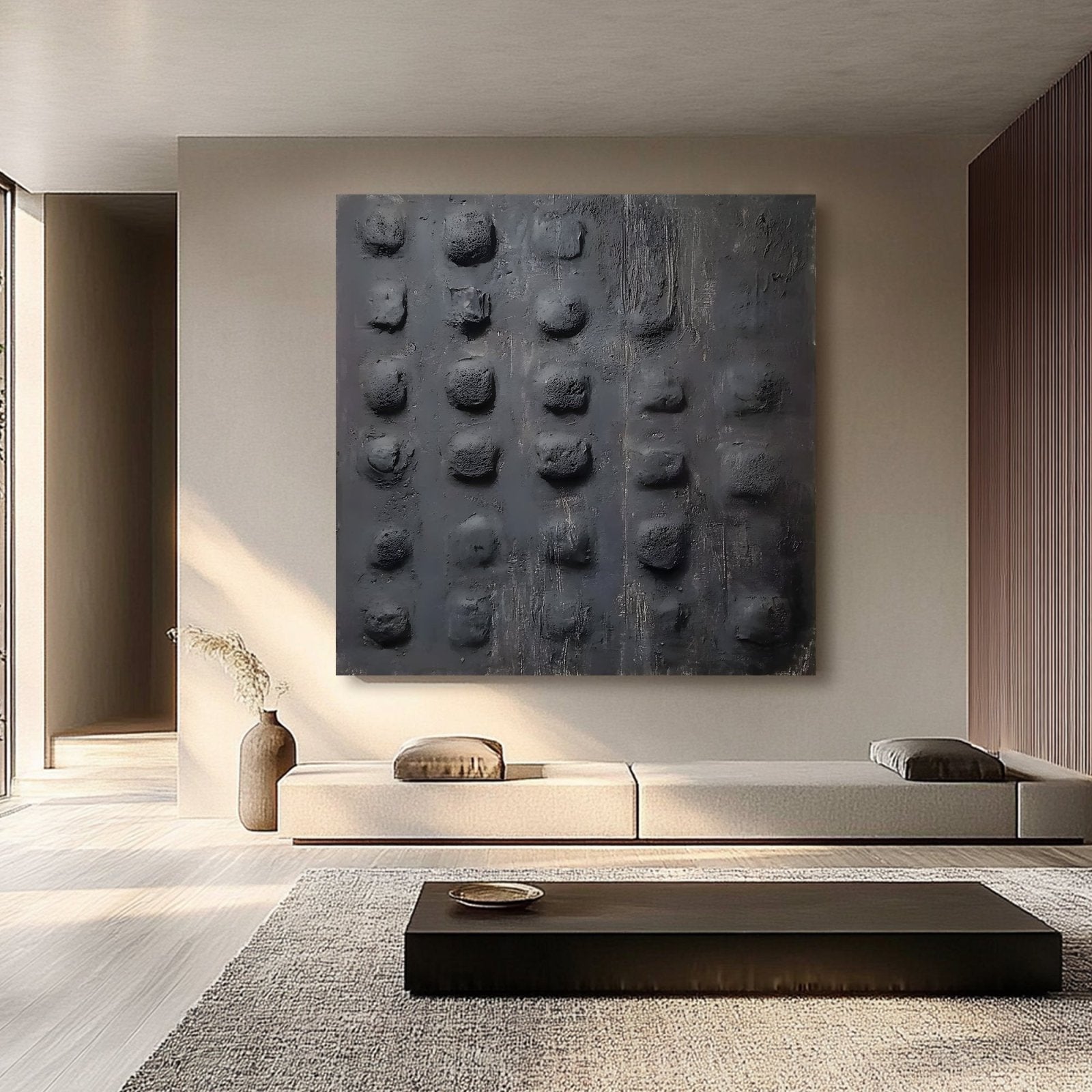 Abstract Painting "Relieve Oscuro” - nukeart