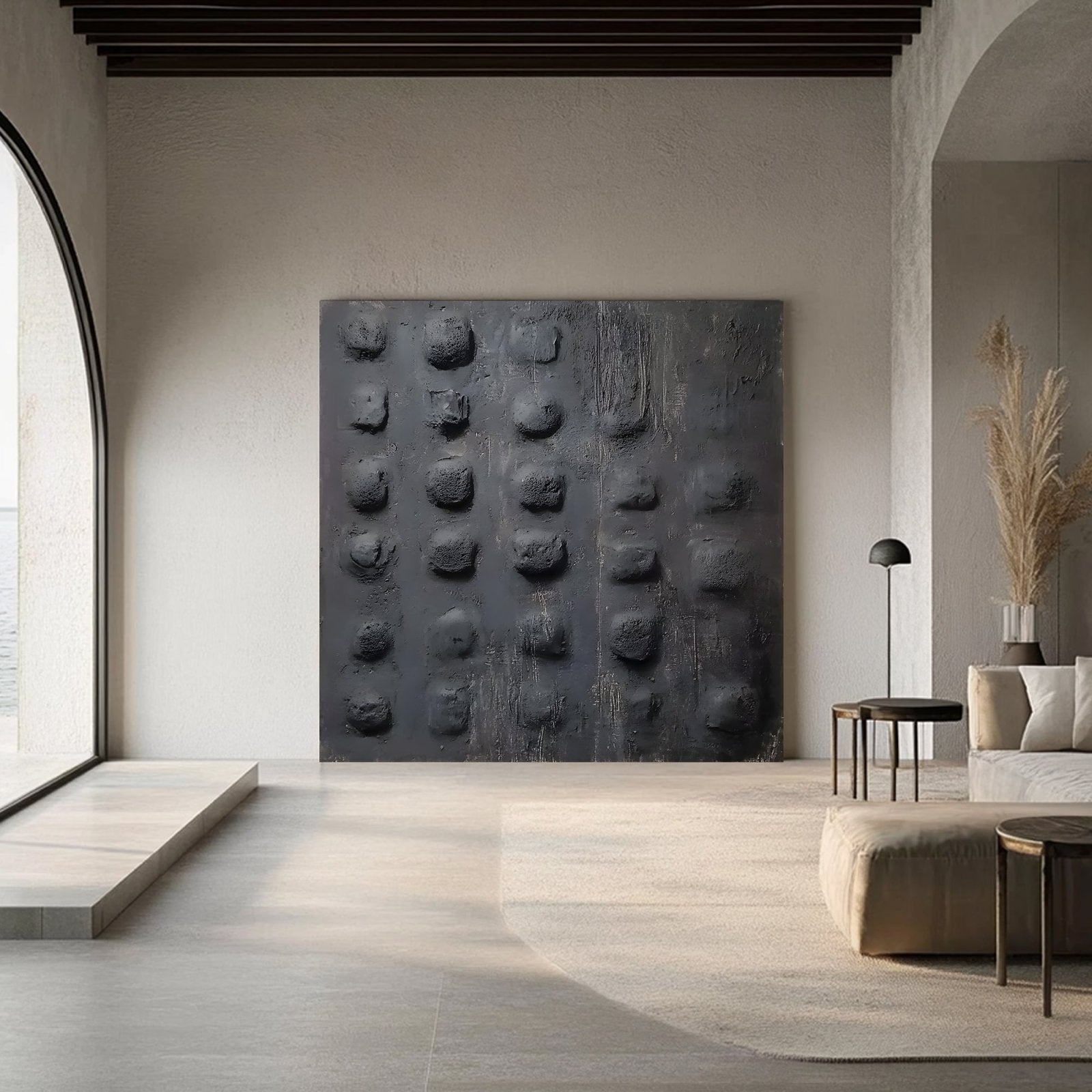Abstract Painting "Relieve Oscuro” - nukeart