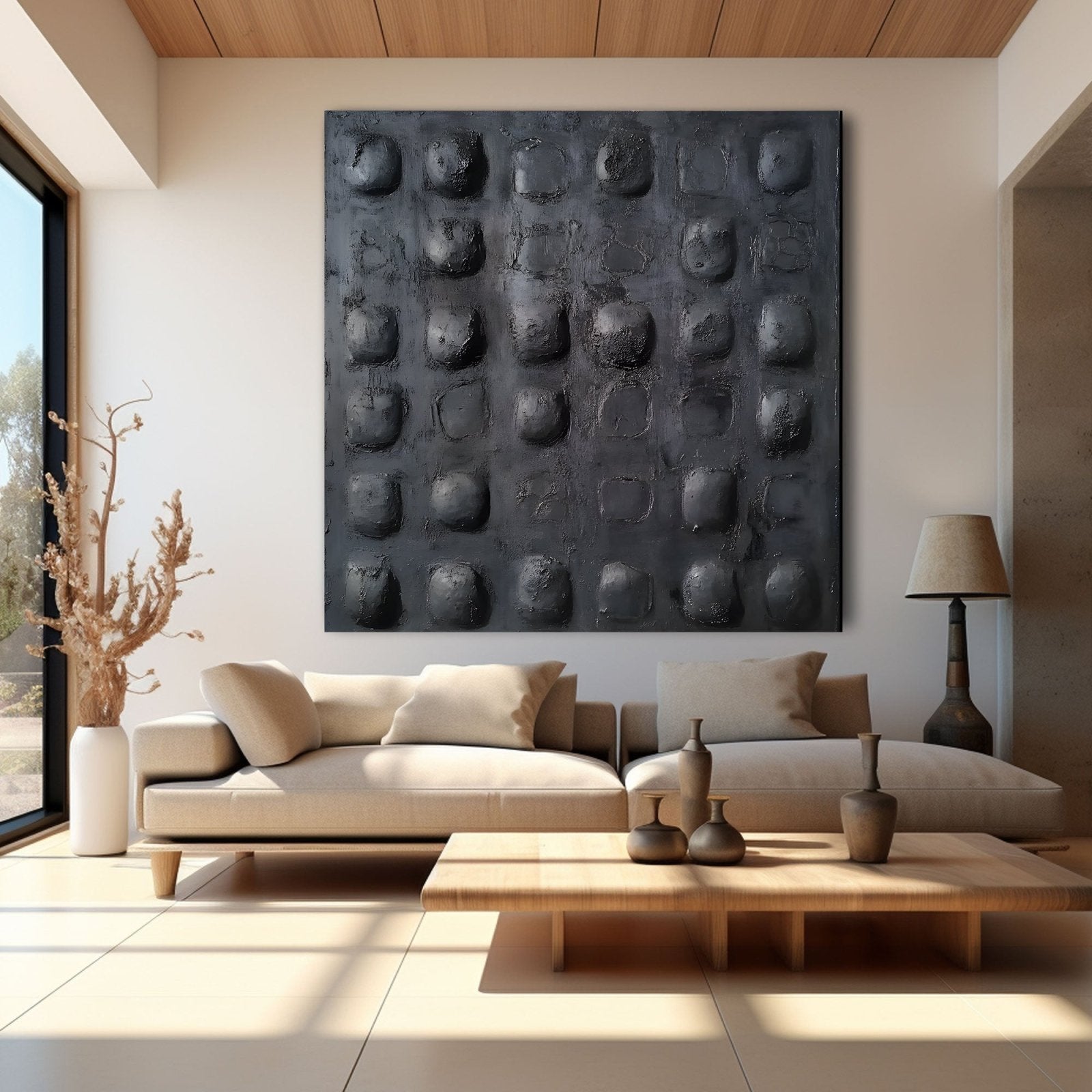 Abstract Painting "Relieves Industriales” - nukeart