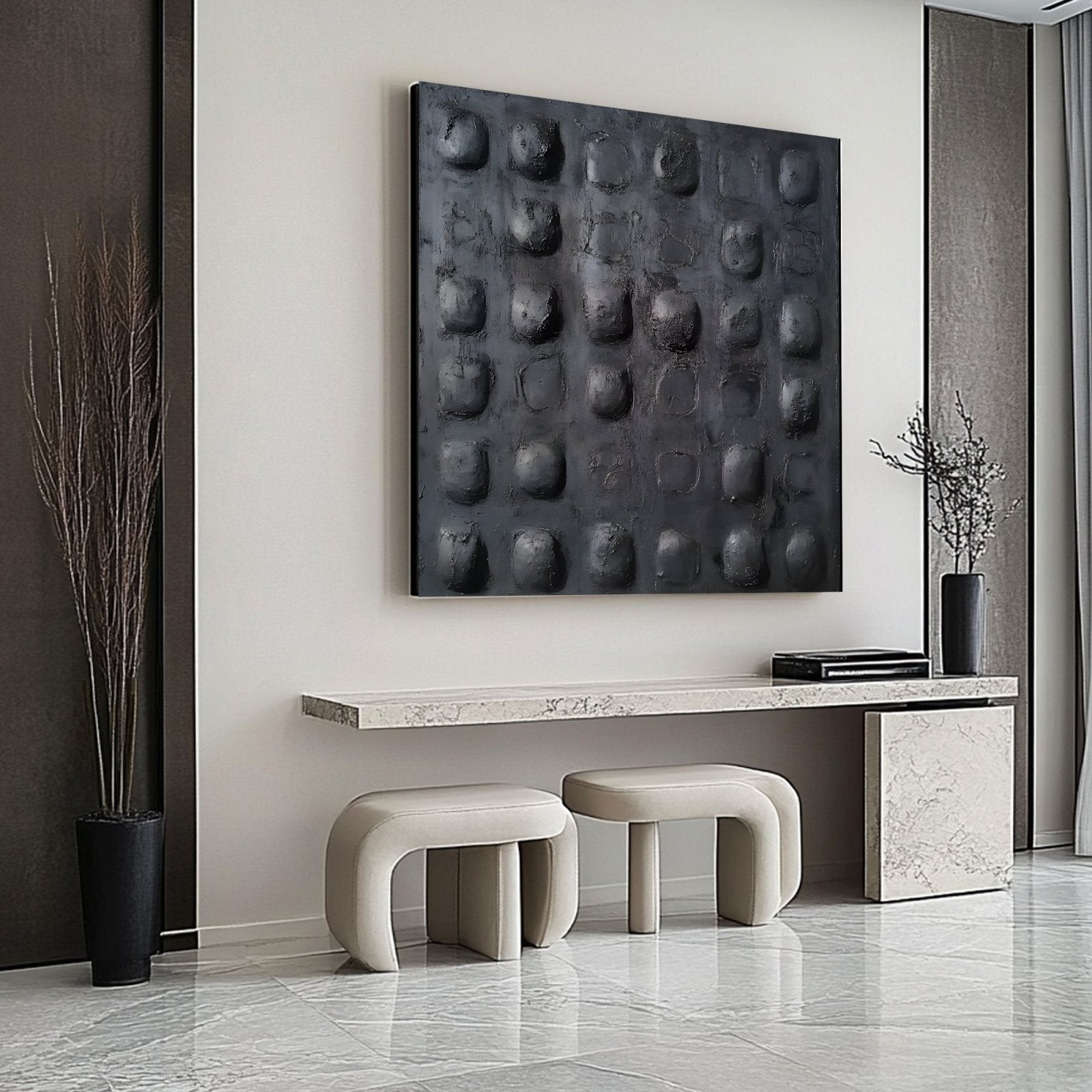 Abstract Painting "Relieves Industriales” - nukeart