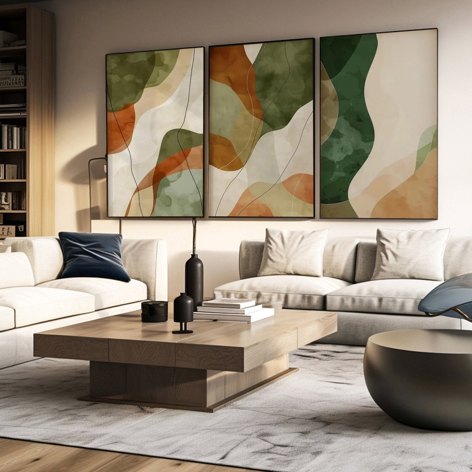Abstract Painting "Ríos Velados" - nukeart