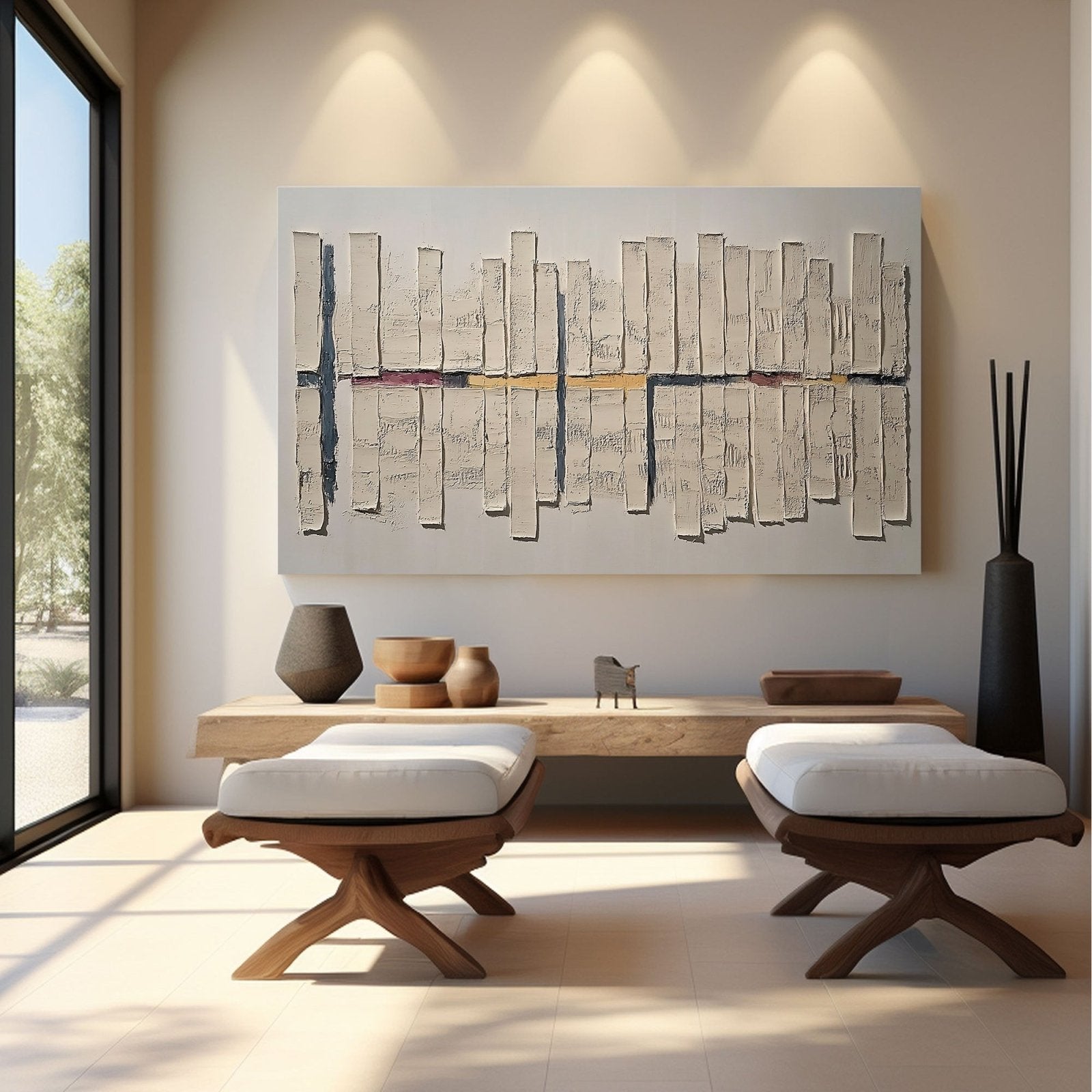 Abstract Painting "Ritmo de Puntos" - nukeart