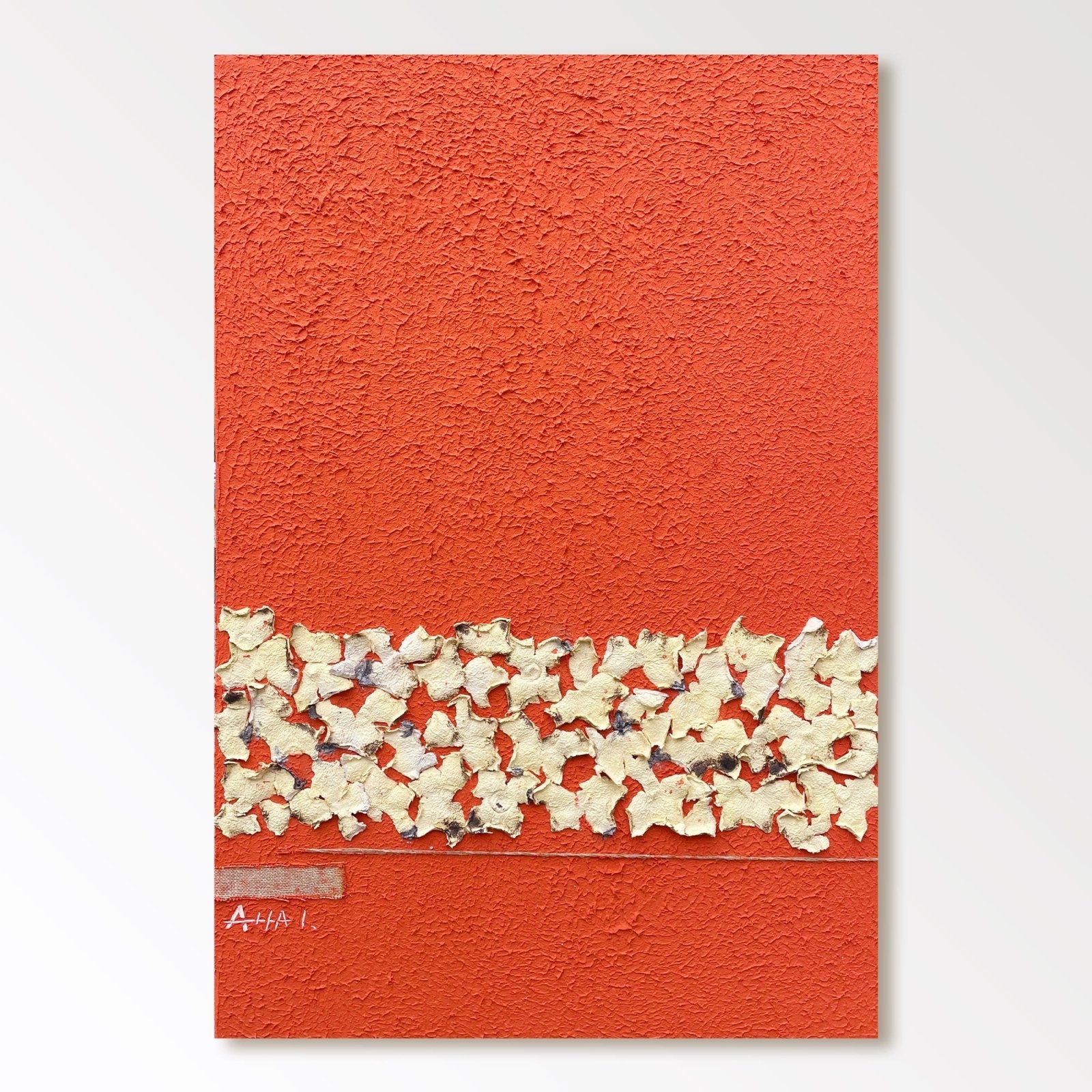 Abstract Painting "Röd och Skärvor” - nukeart