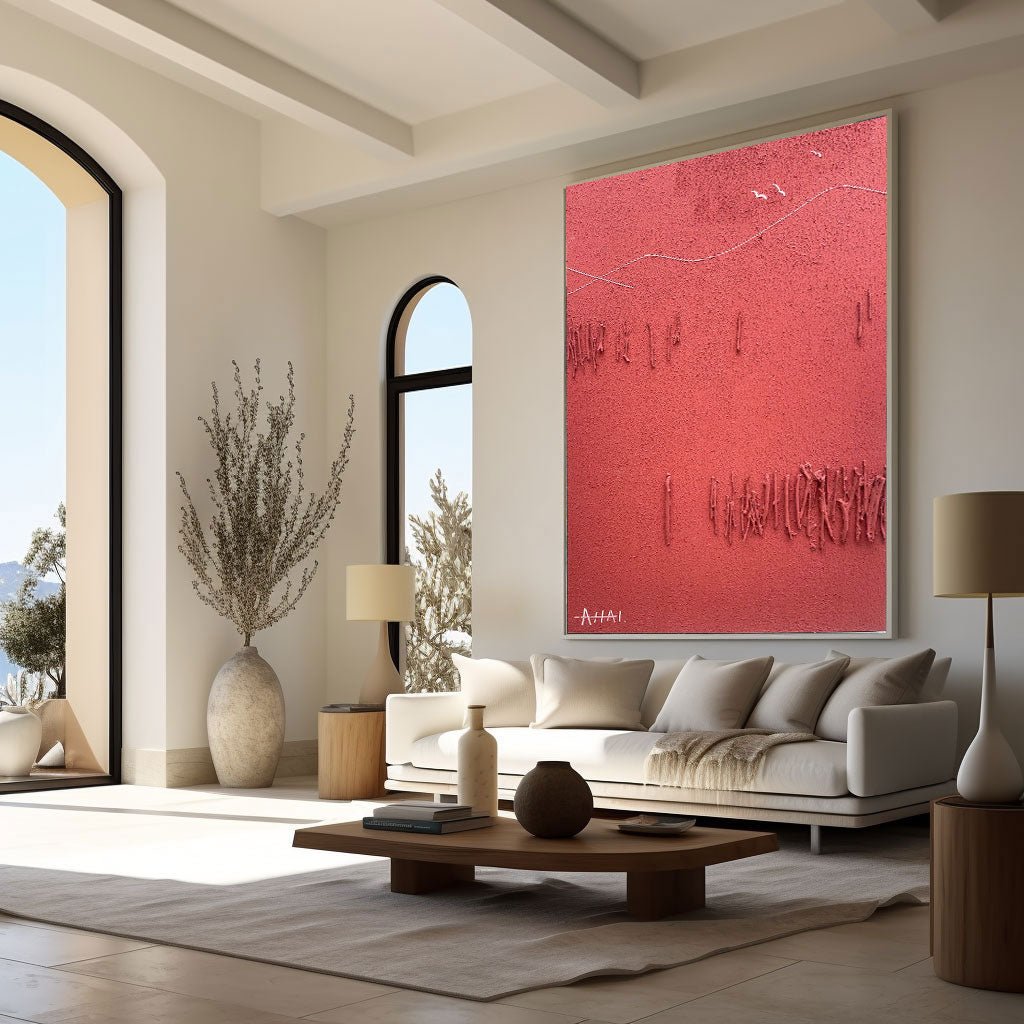 Abstract Painting "Rojo Emoción” - nukeart
