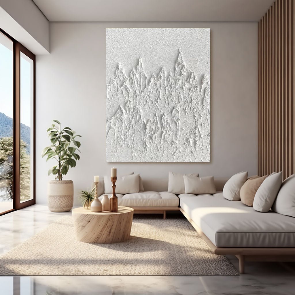 Abstract Painting "Rugosidad Blanca” - nukeart