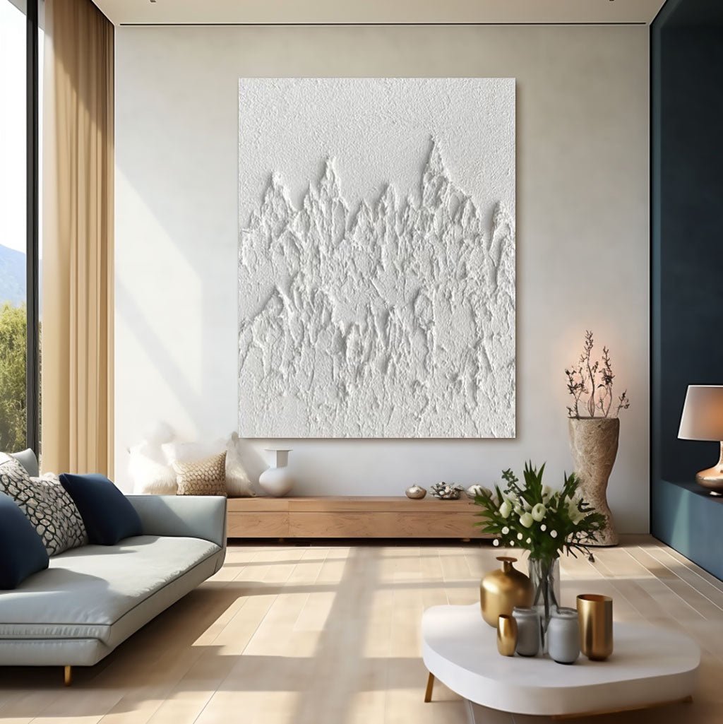 Abstract Painting "Rugosidad Blanca” - nukeart