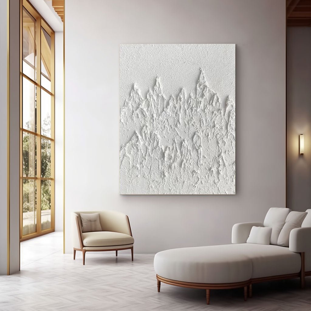 Abstract Painting "Rugosidad Blanca” - nukeart