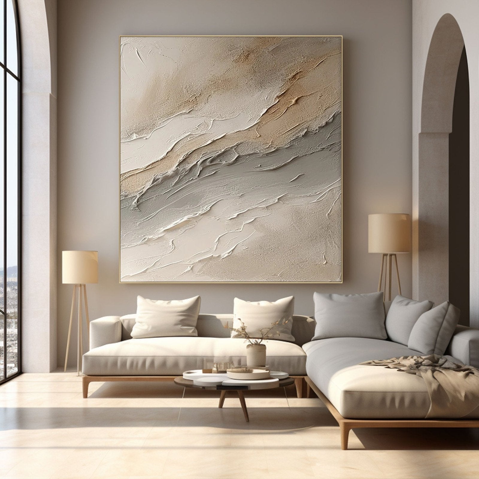 Abstract Painting "Sables Mouvants” - nukeart
