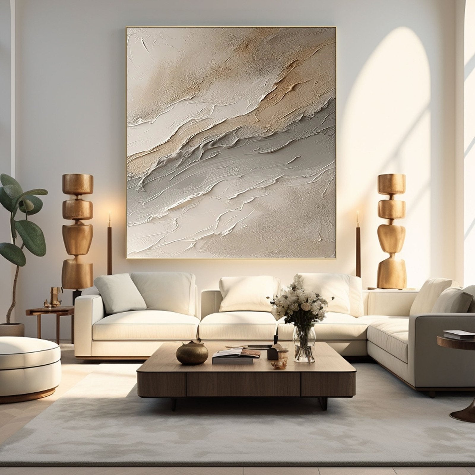 Abstract Painting "Sables Mouvants” - nukeart