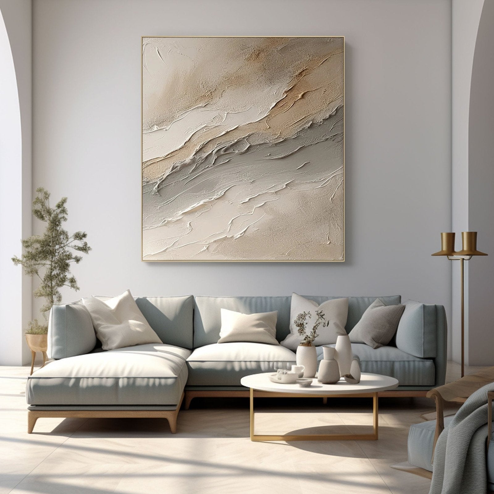 Abstract Painting "Sables Mouvants” - nukeart