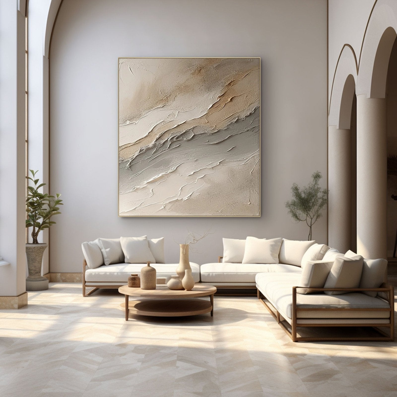 Abstract Painting "Sables Mouvants” - nukeart