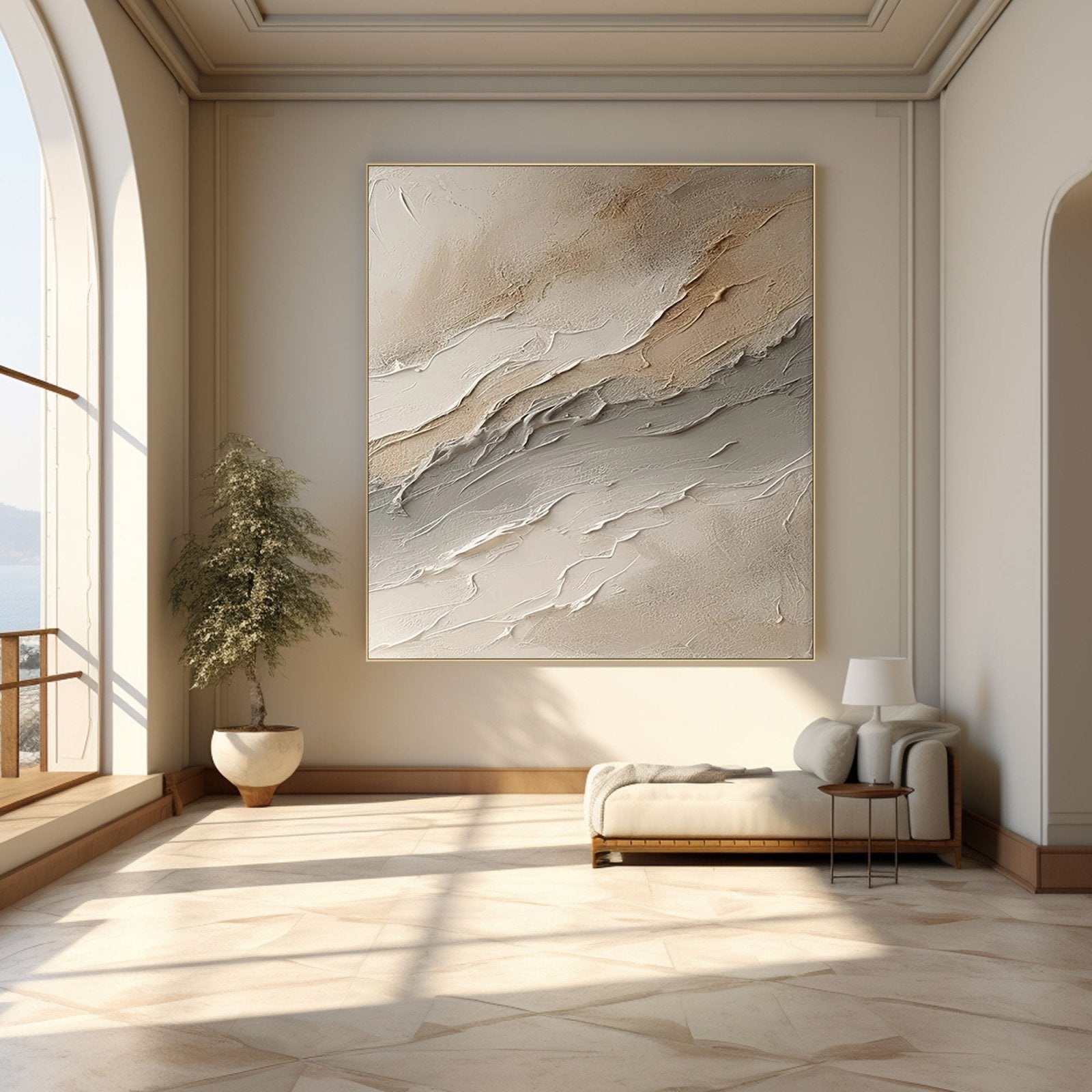 Abstract Painting "Sables Mouvants” - nukeart