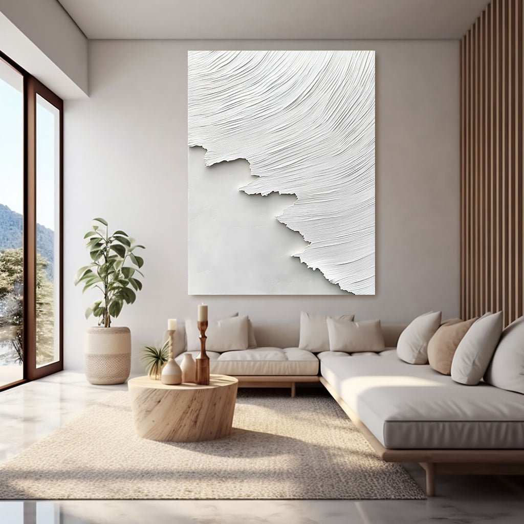 Abstract Painting "Serenidad Blanca” - nukeart