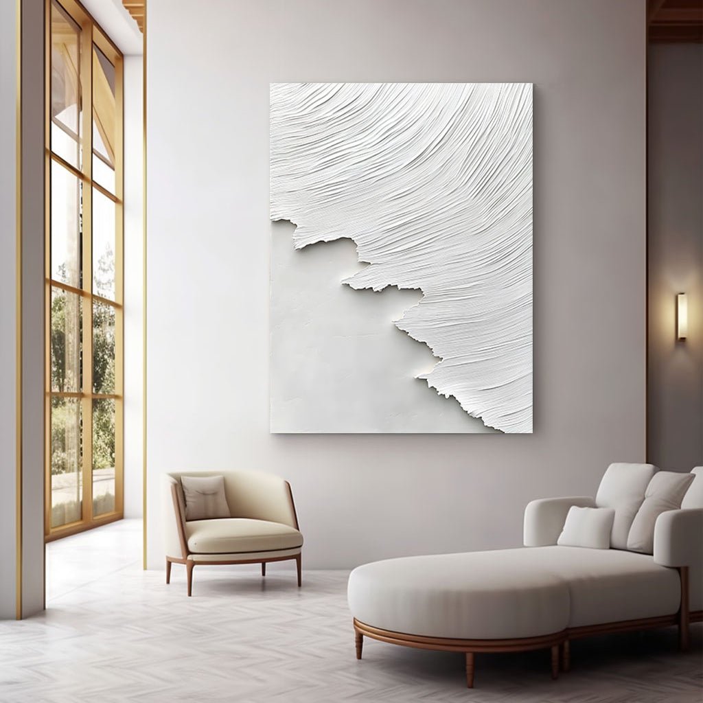 Abstract Painting "Serenidad Blanca” - nukeart